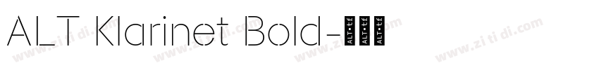 ALT Klarinet Bold字体转换